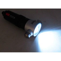 3-LED Torch, Hand Repair Tool, Portable, Emergency Hammer, Glass Breaker