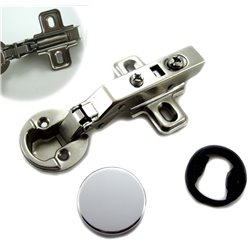 Dia 1inches/26mm Hole Euro Hydraulic Full Overlay Soft Close Hinge for Cabinet Glass Door