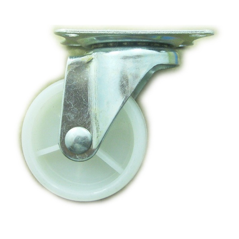 4/pk Dia 1.5 inches heavy duty white furniture wheel caster without brake