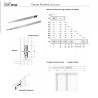 Pair of Heavy Duty Smooth 3-Folds Drawer Slides