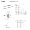 Pair of Heavy Duty Smooth 3-Folds Drawer Slides