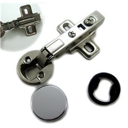 Dia 1inches/26mm Hole Euro Hydraulic Half Overlay Soft Close Hinge for Cabinet Glass Door