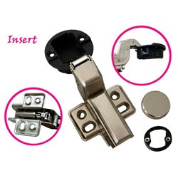 Dia 1.5inches(35mm) Hydraulic soft close insert Hinge for Kitchen Cabinet Glass door