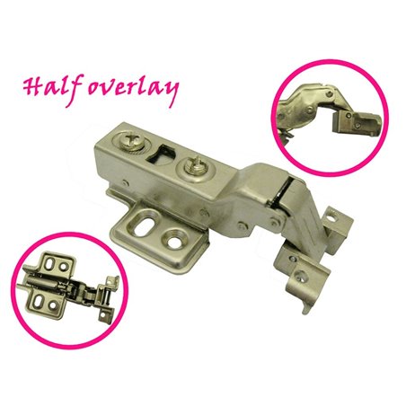 Half Overlay Hydraulic soft-close Cabinet Kitchen Aluminium/metal Frame Door Hinge