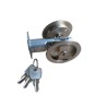 Stainless Steel Round Sliding Privacy Patio Barn Security Pocket Door Lock Slides Latch with 3 Keys