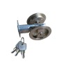 Stainless Steel Round Sliding Privacy Patio Barn Security Pocket Door Lock Slides Latch with 3 Keys