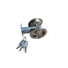 Stainless Steel Round Sliding Privacy Patio Barn Security Pocket Door Lock Slides Latch with 3 Keys