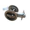 Stainless Steel Round Sliding Privacy Patio Barn Security Pocket Door Lock Slides Latch with 3 Keys