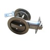 Stainless Steel Round Sliding Privacy Patio Barn Security Pocket Door Lock Slides Latch with 3 Keys