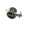 Stainless Steel Round Sliding Privacy Patio Barn Security Pocket Door Lock Slides Latch with 3 Keys