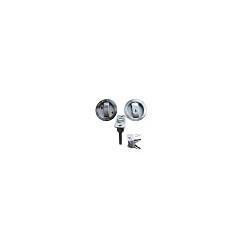 Stainless Steel Round Sliding Privacy Patio Barn Security Pocket Door Lock Slides Latch with 3 Keys