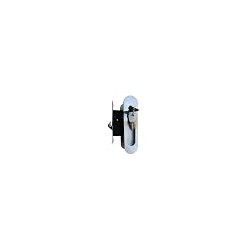 Stainless Steel Sliding Patio Door Lock, Recessed Invisible Handle, Screen Door Latch, 3 Keys