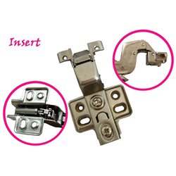 1.1inches/28mm European Style Insert Hydraulic Soft-close Hinge for Cabinet Door with Aluminium Frame/metal Frame