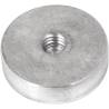 Glass Table Top Adapter Round Aluminum Disc (Dia 50mm, 2ct/PK)