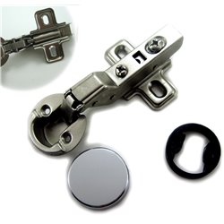 Dia 1inches/26mm Hole Euro Hydraulic Insert Style Soft Close Hinge for Cabinet Glass Door