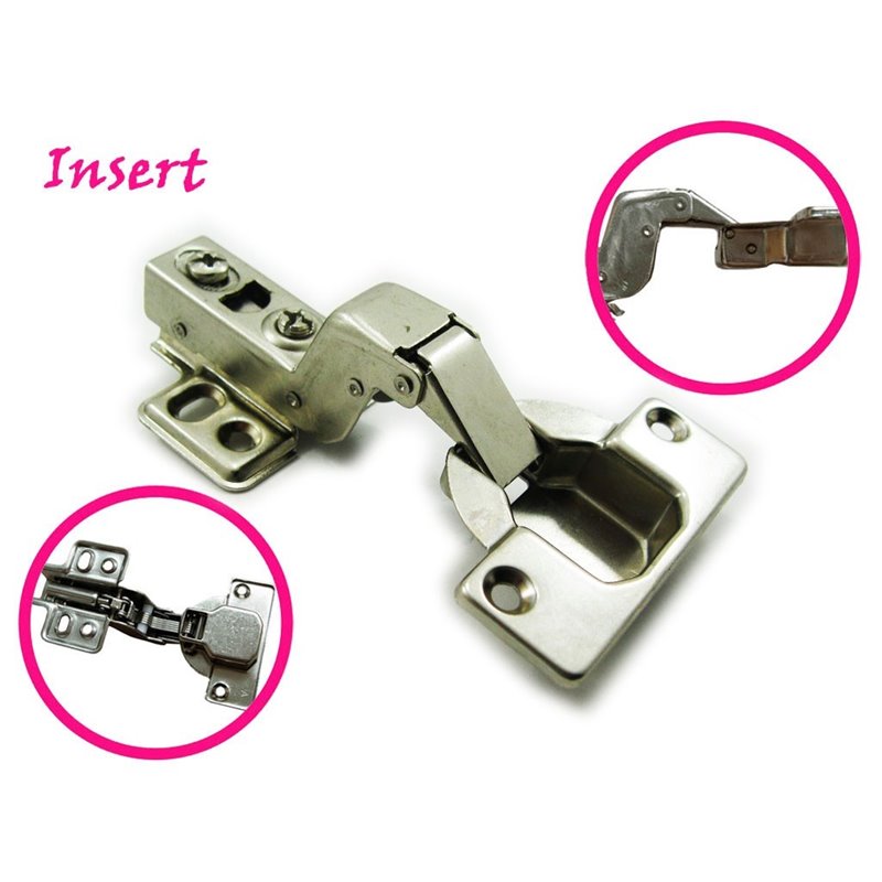 Dia 1.6inches/40mm European Style Insert Hydraulic Soft-close Hinge