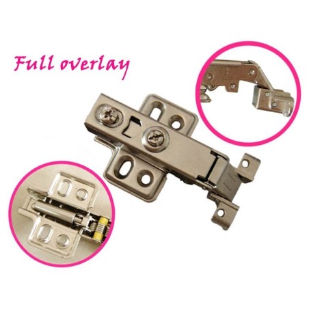 Full Overlay Hydraulic Soft Close Full overlay Hinge for door with Aluminium frame