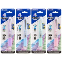 2-In-1 Mechanical Pencil & 4 Bright Fashion Color Pen w/ Grip