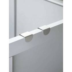 2ct Stainless Steel Cabinet Hanging Hook Minimalist Punch-free Hanging Kitchen Storage Cabinet Door Holder