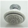 Cabinet Kitchen cupboard Door Mushroom ceramics Knob Pull handle with silvery lace