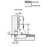 Dia 40mm 95° Clip-on tip-on Full Overlay Soft-Close Hydraulic Cabinet Hinge