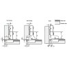 Hnfshop Dia 1.6"/40mm European Style Hydraulic Soft-Close Hinge for Cabinet Kitchen Cupboard Door