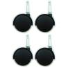 Set of 4 Dia 2inches furniture swivel casters/wheel w/ socket chair replacement