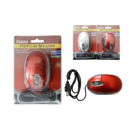 Basic Optical Computer Mouse 78043 USB 2.0 Wired with Scroll Wheel
