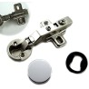 Dia 1"/26mm Hole Euro Hydraulic Soft Close Hinge for Cabinet Glass Door
