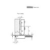 Dia 1"/26mm Hole Euro Hydraulic Soft Close Hinge for Cabinet Glass Door