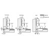 Dia 1"/26mm Hole Euro Hydraulic Soft Close Hinge for Cabinet Glass Door