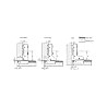 Dia 1"/26mm Hole Euro Hydraulic Soft Close Hinge for Cabinet Glass Door