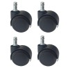 Soft PU Cover, Hard Nylon, Universal Replacement Castors, M11 Stem