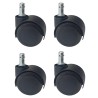 Soft PU Cover, Hard Nylon, Universal Replacement Castors, M11 Stem