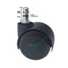 Soft PU Cover, Hard Nylon, Universal Replacement Castors, M11 Stem