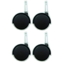 Hnfshop 4pcs/Set Furniture Swivel Caster/Wheel w/Socket Chair Replacement