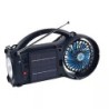 Supersonic Emergency Solar Radio with Fan LED Flashlight Bluetooth Speaker