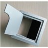 70x70mm DESK CABLE TIDY OUTLET ALUMINIUM Metal SQUARE CUBE GROMMET INSERT