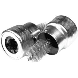 Topzone Automotive Battery Terminal Cleaner, Heavy Duty Steel Wire Brush Tool, Dual-Sided Design for Posts and Cables, Silver, P