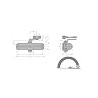 Aluminum Hydraulic Door Closer Size EN2 for 25-45KG Commercial Wooden/Metal Door