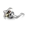 Tuff Bros Entry Door Lever Handle Lock, Privacy Function, (Stainless Steel)