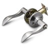 Tuff Bros Entry Door Lever Handle Lock, Privacy Function, (Stainless Steel)