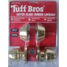 Tuff Bros Keyed Alike Combo Lock Set, Brass Double Deadbolt and Entry Door Knob, Security Door Lock System