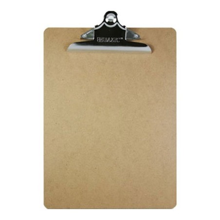 BAZIC Standard Size Hardboard Clipboard w/ Sturdy Spring Clip