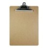 BAZIC Standard Size Hardboard Clipboard w/ Sturdy Spring Clip