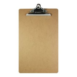 BAZIC Legal Size Hardboard Clipboard w/ Sturdy Spring Clip