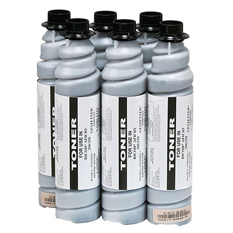 6pc/pk Compatible Toner for Ricoh Aficio 200 250 Danka/Infotec 4201 Gestetne 3220 Lanier