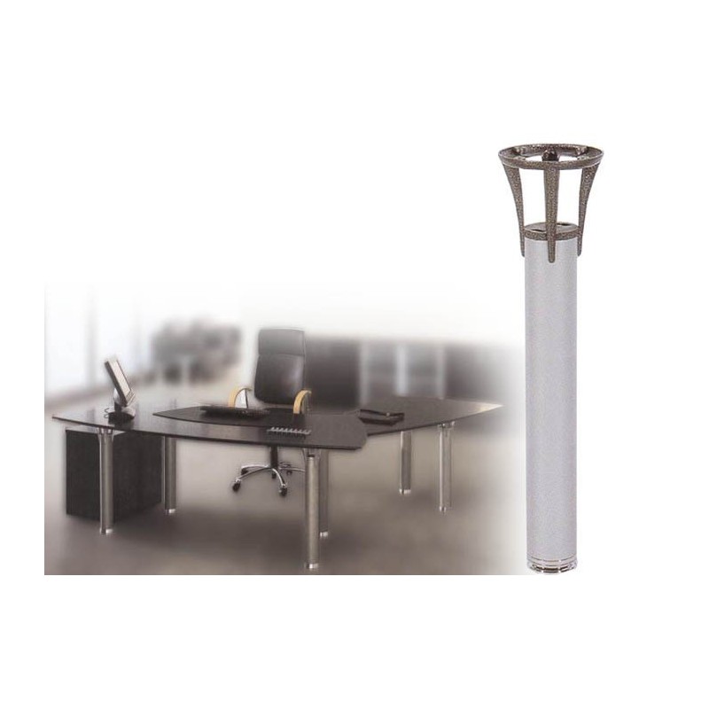 Classic Bronze Top with silver Tube Table Leg