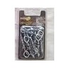 TOPZONE Screw Hook with Anchor, 4x32mm, Zinc Plated Steel, Heavy Duty Wall Mounting Hooks, 10 Pack