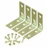 2-Inch Corner Brace Angle Bracket, Frame Board Connector with Screws, 4/Pk